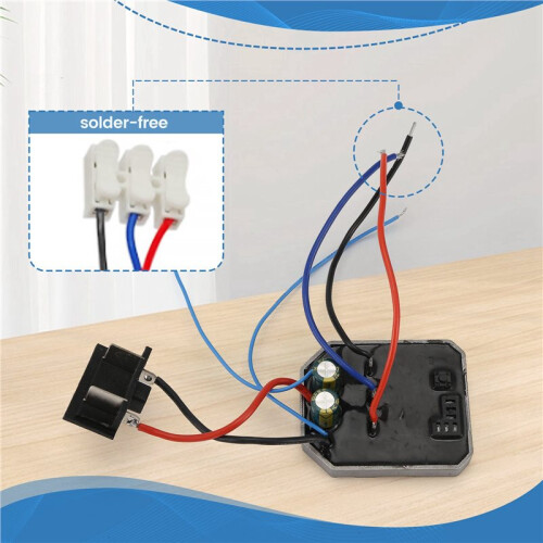 2X Brushless Angle Grinder Controller  Assembly for Dayi Plug Lithium Electric Angle Grinder Control Board 2