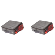 2X Chat Pliable pour Bac à Litière de Étanche avec Couvercle Zippé Toilettes Portables pour Chat pour Hôtel Voiture Extérieur 30 X 30 cm