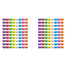 160Pcs 16mm Chicken Leg Bands with 8 Colors,Colorful 01-80 Numbered Chicken Identification Leg Bands