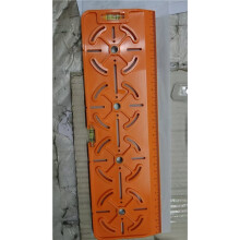 2X Drilling Template with Spirit Level and 30 cm Ruler - for Sockets/Flush-Mounted Boxes- Electrical Installation