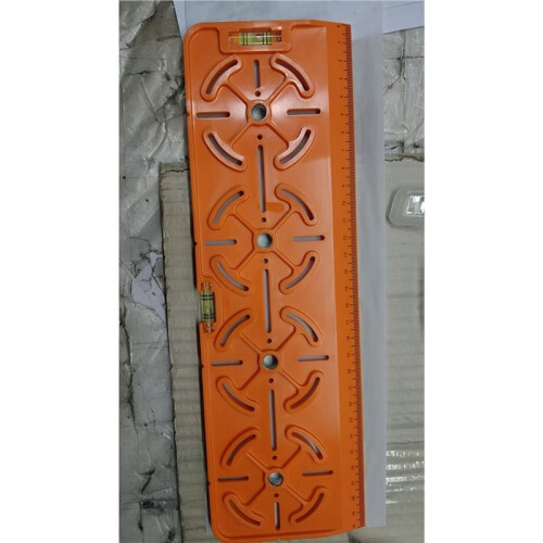 2X Drilling Template with Spirit Level and 30 cm Ruler - for Sockets/Flush-Mounted Boxes- Electrical Installation