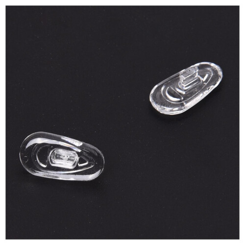 25 Pairs Silicone Eyeglass Nose Pads Oval Push 1