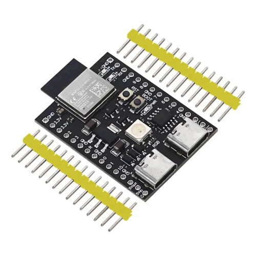 2X Placa de Desenvolvimento ESP32-C3 Dual Type-C WiFi  BLE5.0 DevKitM-1 Módulo ESP32C3 de Placa Principal 2