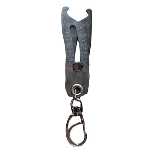 Portable Precise Thread Size Checker Keychain, Nut & Bolt Thread Size Checker Bolt Size Finder Keychain 3pcs 2