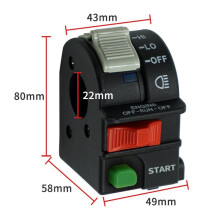 3X Nuevo Interruptor de Encendido y Apagado para Manillar de Vehículo de Playa ATV UTV de Alta Calidad 4011387 para   Outlaw 500, Pieza