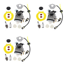 3Ensemble Kit de Conduite de Carburant de Carburateur de 15 mm pour Débroussailleuse à Moteur 43Cc 52Cc 40-5 BC430 CG430 CG520 1E40F-5 44F-5