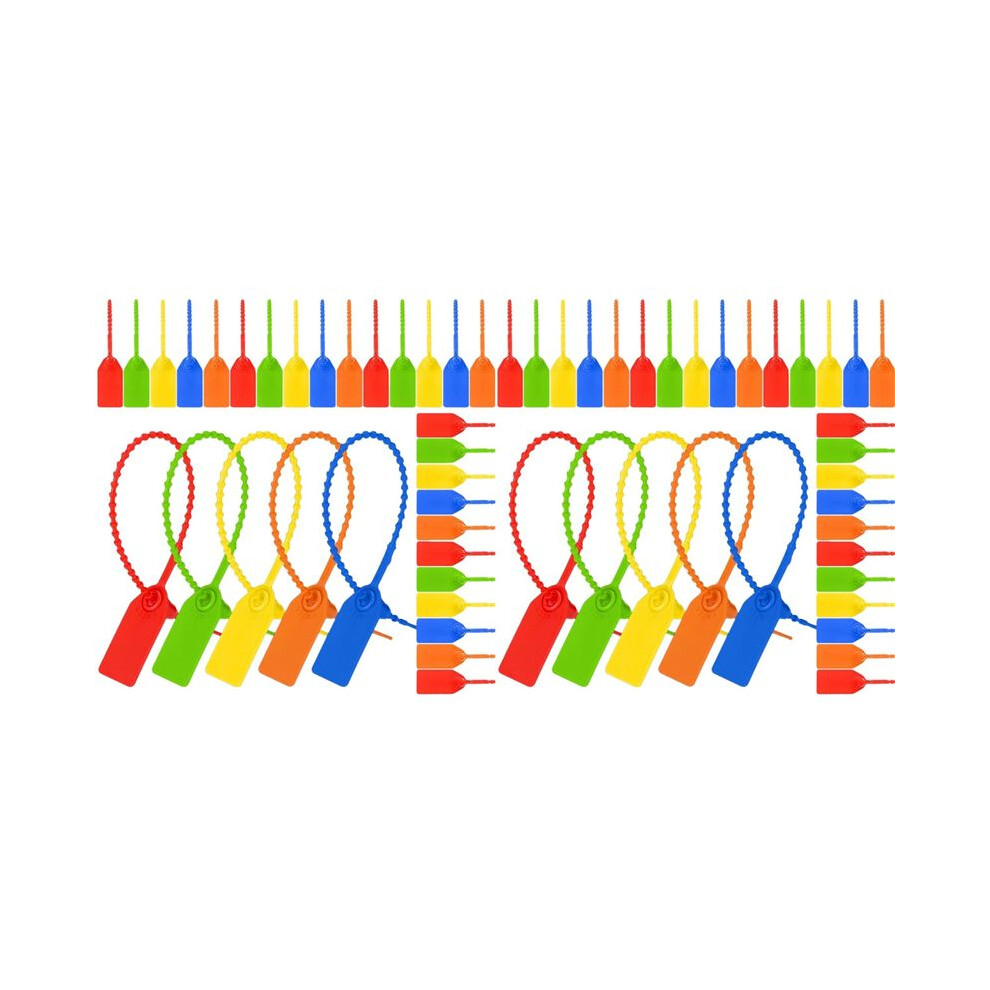 1000Pc Plastic Tamper Seals Zip Ties For Blank Security Tags Disposable Self-Locking Signage Trailer Truck Seal Tie 25Cm 6033495015604