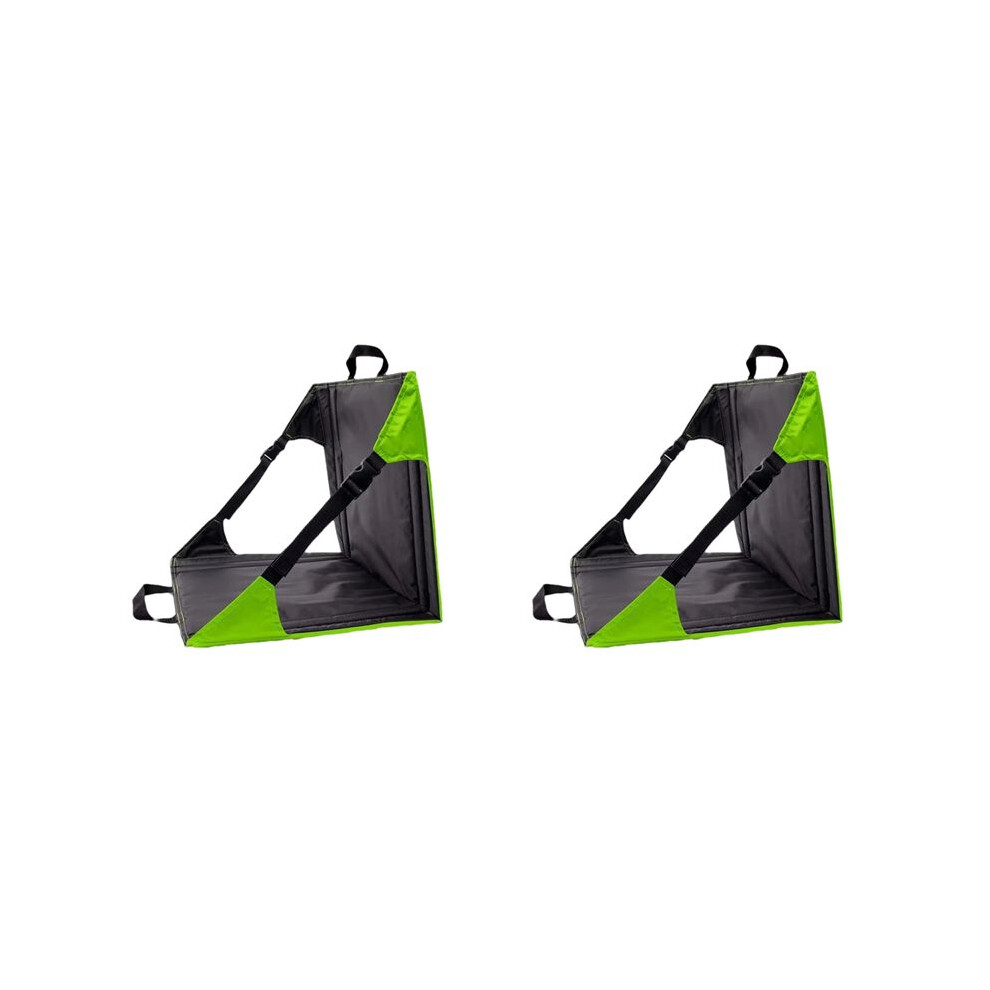 2X Camping Chair with Backrest Picnic Portable Festival  Outdoor  Padded with Adjustable Straps for Camping Park