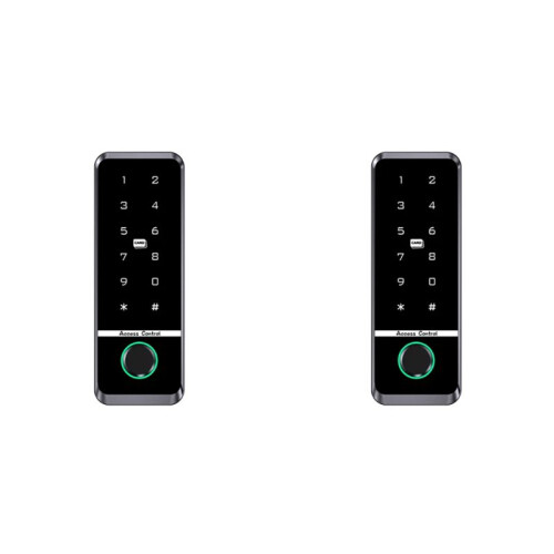 2X WIFI TUYA App Biometric Fingerprint Access Controller Keypad IP66 Waterproof Standalone Door Access Control System(B)
