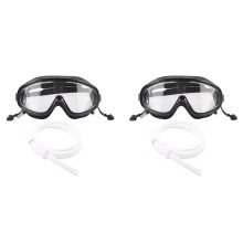 2X Wasserstoffbrille Augenmaske Wasserstoff-Saugmaske Kühlbrille Wasserstoffgenerator Inhalationsgerät Zubehör Schwarz