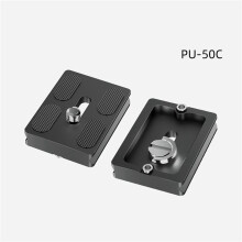 2X PU-50C Universele Statiefplaat Snelkoppelingsplaat Camera Snelklem PU Plaat voor Dslr Camera Arca Swiss Balhoofd Statief