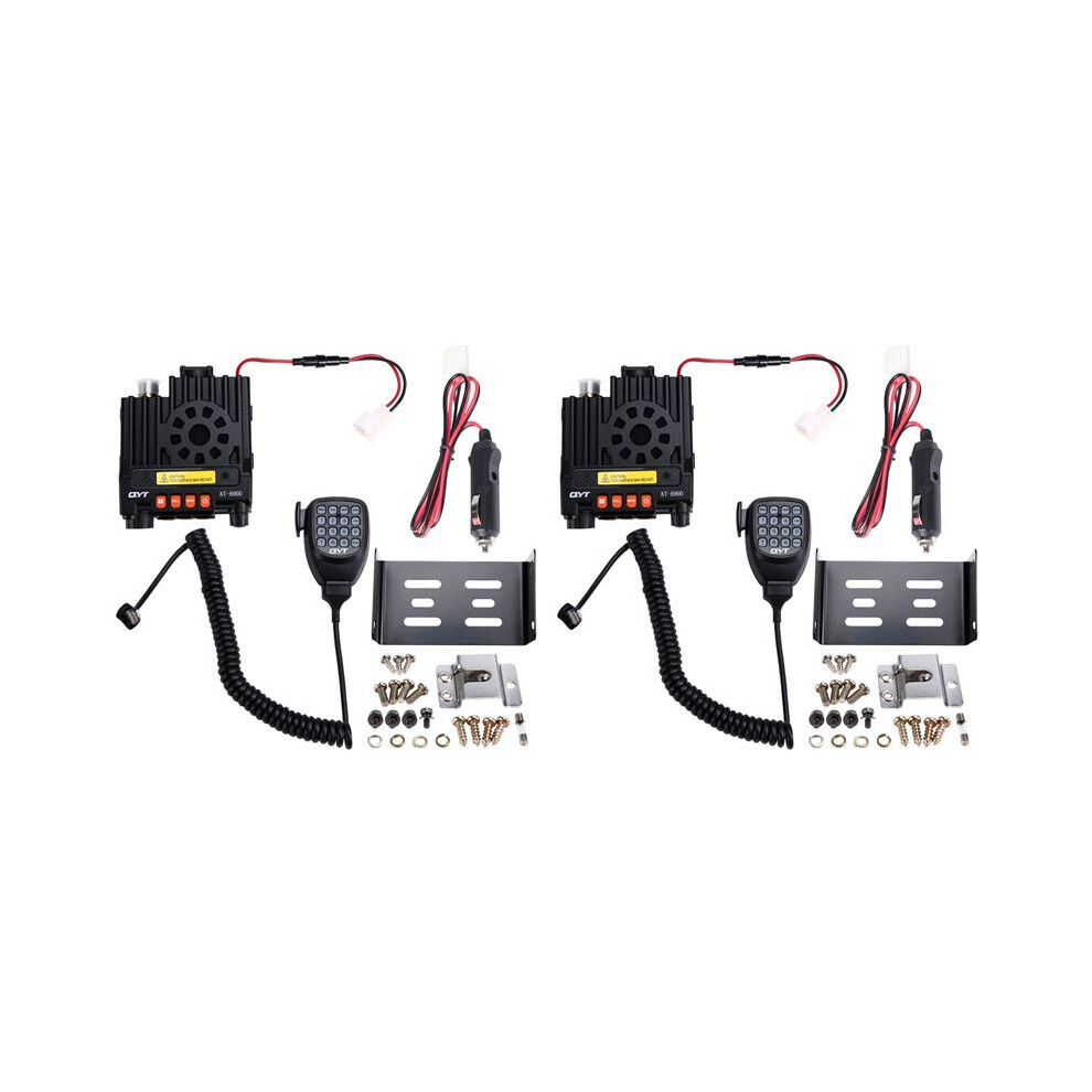 2X Qyt Kt-8900D Mobile Radio Dual Band 136-174Mhz & 400-480Mhz 25W Walkie Talkie Kt8900 Transceiver Station 4712934215578
