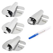 Sewing Machine Rolled Hemmer Foot - Stainless Steel Accessories for Fabric Handling 7/8/9/10mm