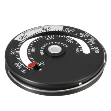 2X Robust Magnetic Wood Stove Thermometer Fire Stove - Flue Temperature Monitor
