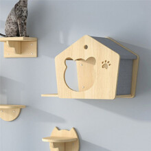 Wooden Climbing Wall Platform for Cats, Pet Cat Jumping Platform, Training Supplies A