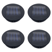 8 Packungen Solar Leuchten Ersatz Oberteil für Laternen, Wasserdichtes Rundes Solar Laternen Ersatz Zubehör (3,15 Zoll)