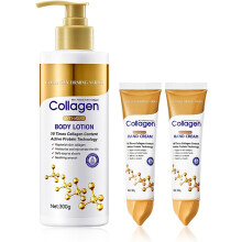 Collagen Firming Body Lotion 300g with 2x30g Hand Cream, Collagen Cream for Skin Tightening Cream Body, Collagen Body Creams for Women
