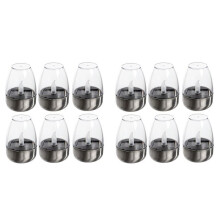 Solar Power Tea Lights Outdoor Candle Flameless Flicker Waterproof Solar Table Lamp LED Candles with Dusk to Dawn 12pack