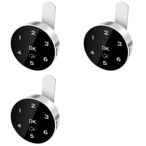 3X Electronic Locker Cabinet Combination Lock, Electronic Cabinet Lock, with Two Unlocking Methods B