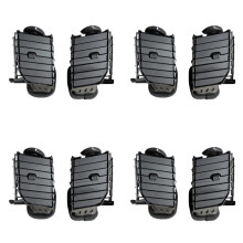 8x Car Front Central Dashboard Panel Left Right Air Vent Outlet Assembly for Hilux 2004-2015 A/C Air Vent Outlet