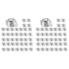 80PCS 1In Roller Transfer Bearing,Carbon Steel Round Transfer Unit,360º Rotation Universal Casters 400Lbs