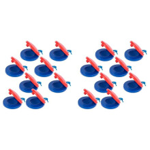 16PCS Castañuelas de Dedo de Madera para Niños Fácil de Sostener Instrumentos Musicales Fáciles de Tocar para Niños Favores de Fiesta Juguetes