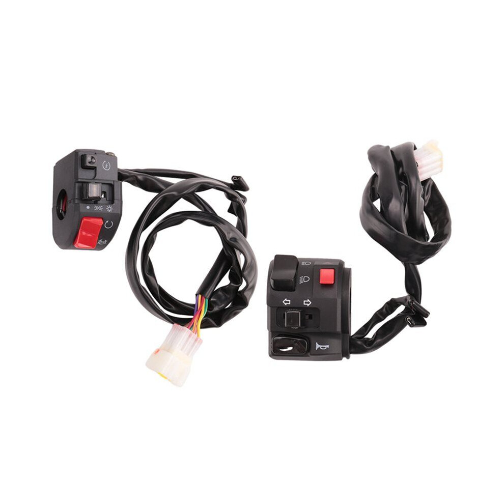 20Pcs 7/8 Inch 22Mm Atv Motorcycle Handlebar Control Switches Left Right For Horn Button Turn Signal Fog Light 6033922882328