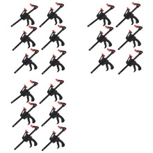 18 Pcs Quick Grip Clamps, 4 Inch Ratchet Bar Clamps One Hand Quick-Release Bar Clamp Tools for Wood Fast Easy Clamping