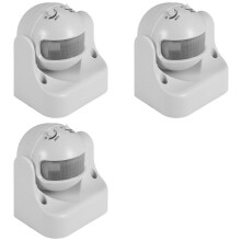 3X PIR Infrarood Bewegingssensor AC110V-220V Bewegingsmelder Verstelbare Schakelaar voor Meerdere Scenario'S Binnen en Buiten