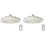 2X E27 Ceiling Fan with Light & Remote Control,  Fan Light, Lighting Fan, LED Ceiling Fan Lamp A 1