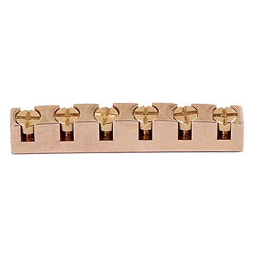 3pcs 43mm Guitar Nut Height Adjustable Bell Brass Nuts Replacement for LP SG Style Guitar 1