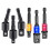 Hexagonal to Square Socket Adapter Shank Drill Adaptor Set, 4-in-1 Impact Grade Socket Adapter 1