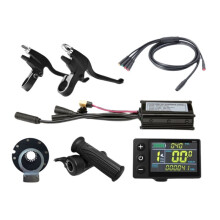 Drie-Modus Ebike Sinusgolfregelaar 15A 36V/48/52V met S866 LCD-Kleurendisplay Elektrische Fietsmotor Conversiekit