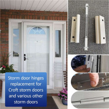 6 Pack K 5131 Storm Door Hinge Pin Kit, Aluminum Screen Door Hinge Pins, Hinge Pins, Bushing Caps, Springs