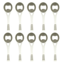 Apribottiglie Manuale A Forma di Racchetta, Apriscatole per Birra, per Famiglie, Bar, Hotel, Regalo, Festa del Papà, Argento