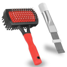 2PCS Condenser Air Conditioner Evaporator Coil Fin Cleaning Brush, Air Conditioner Condenser Coil Fin Comb