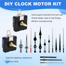 8 Stuks 32mm Lange Schacht Wand Kwarts Klok Beweging Mechanisme Reparatie Gereedschap Onderdelen Accessoires DIY Beweging Klok Wijzers Kit