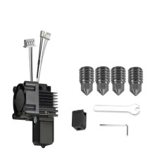 For X1 X1C 3D Printer Hotend Kit with Cooling Fan V2.0 Print with Harden Steel Nozzles 3D Printing Parts