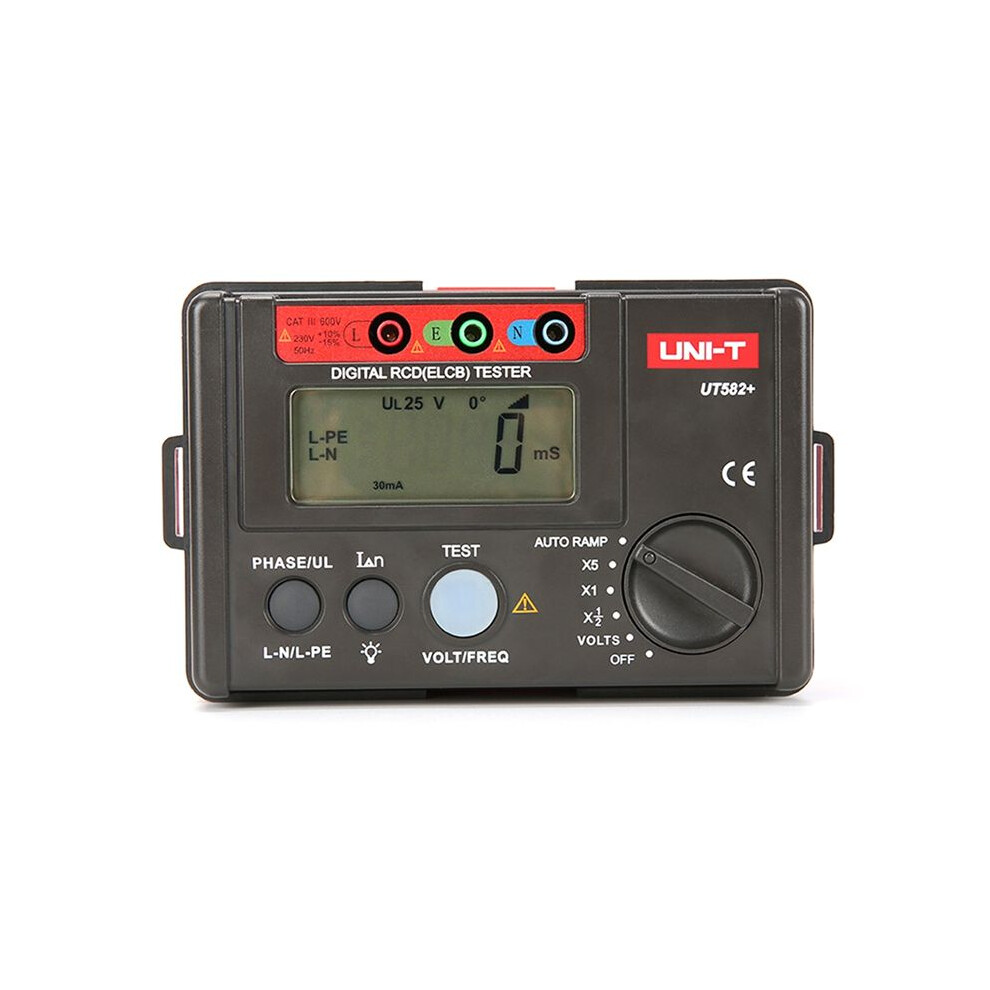 T Ut582+ Digital Rcd Tester Elcb Leakage Circuit Breaker Meter Auto Ramp Voltage Current Measurement Mis-Operation Buzzer 4712639131968