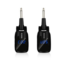 Wireless Microphone Pickup Instruments Microphone,Violin,Saxophone Microphone,U-Band Wireless Receiver Transmitter Black