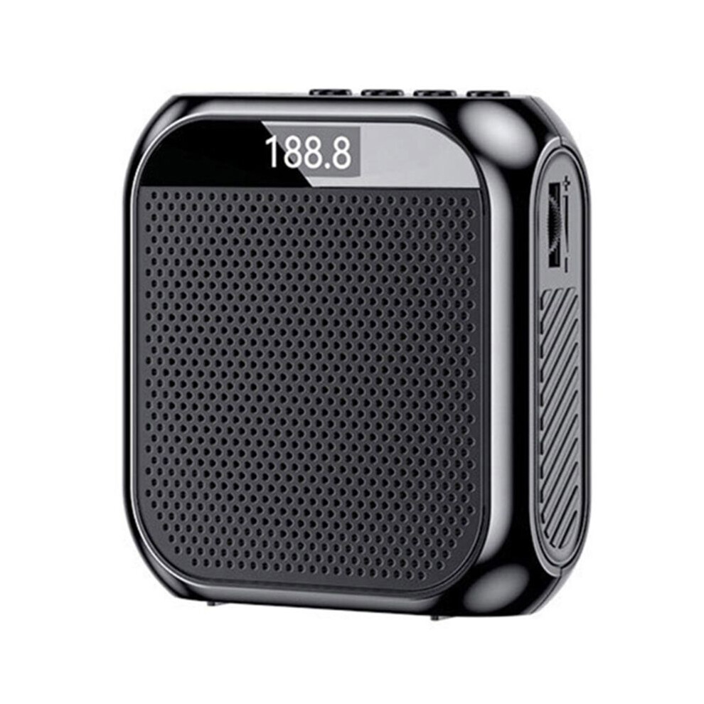 Loudspeaker Player Rechargeable Battery Clear Sound Weight Designing For Market Vendors And Tourist Guide Light/Black 4712667118986