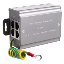 4 100M Network Cable Signal -Arrester RJ45 Camera Thunder Multi Port Monitoring Surge Protector
