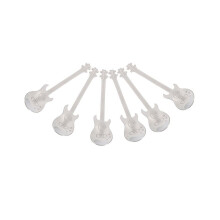 Guitar Coffee Spoons 18-Pack Cute Spoons Stainless Steel Teaspoons Stirring Spoon Guitar Shaped(Silver)