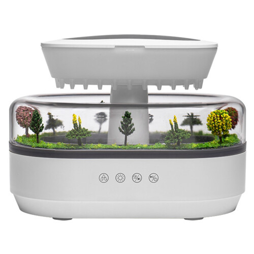 Aroma Humidifier Raindrop Air Humidifier Light White Noise Essential Oil Diffuser Ultrasonic Fragrance Diffuser EU Plug 1