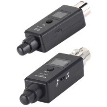 Rechargeable Dynamic Mic Wireless System UHF DSP Transmitter Receiver Mic/ Two Modes for Mixers Recorders Speakers