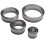 Stainless Steel Fluted  Round Cookie Biscuit Cutter Set 12 Pieces Graduated Ring Sizes 8