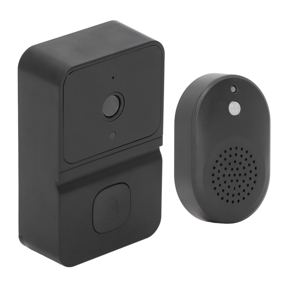 Smart Black Video Doorbell With 800Mah Battery, Wifi, Two-Way Intercom 7651388312136