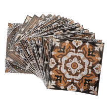 24x Fliesenaufkleber 15x15cm Retro selbstklebend