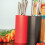 Perspex Stainless 7 Slot Knife Block Holder Stand 1