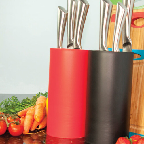 Perspex Stainless 7 Slot Knife Block Holder Stand